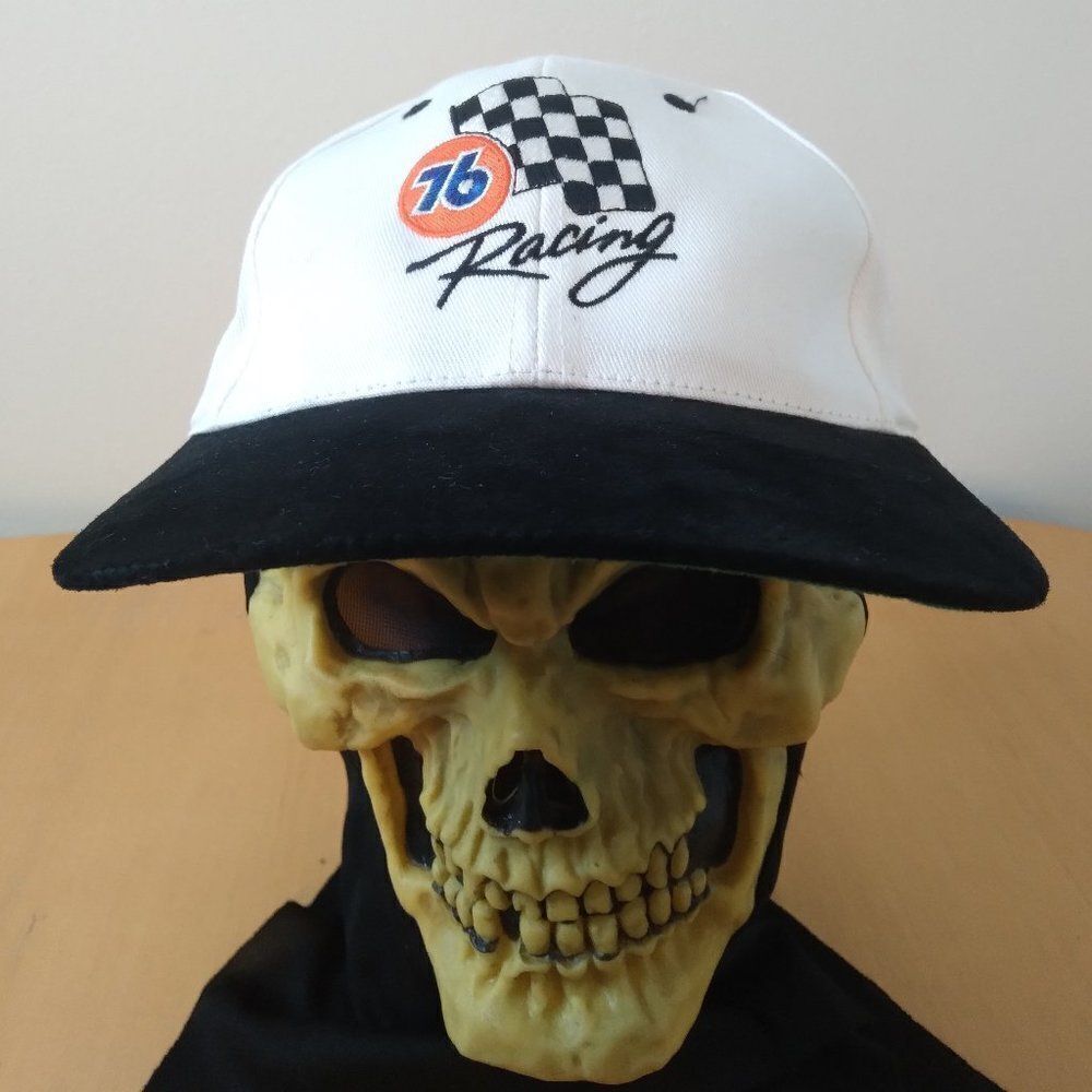 Vintage 76 Racing Two Tone Suede Brim Strap Back Hat Cap